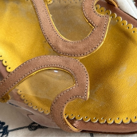 Prada kitten mule slippers 1950’s lucite carved heel retro riviera Italian - Picture 3 of 12